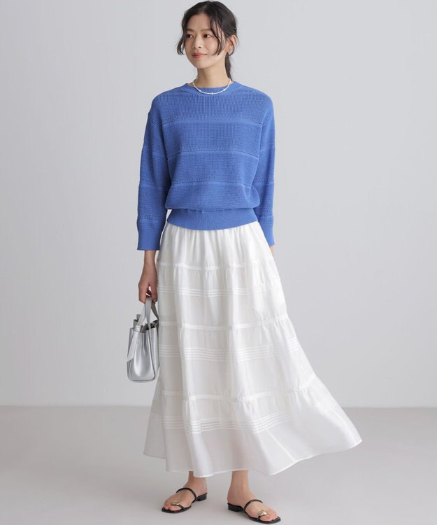 組曲 クラウドローン スカート ホワイト系