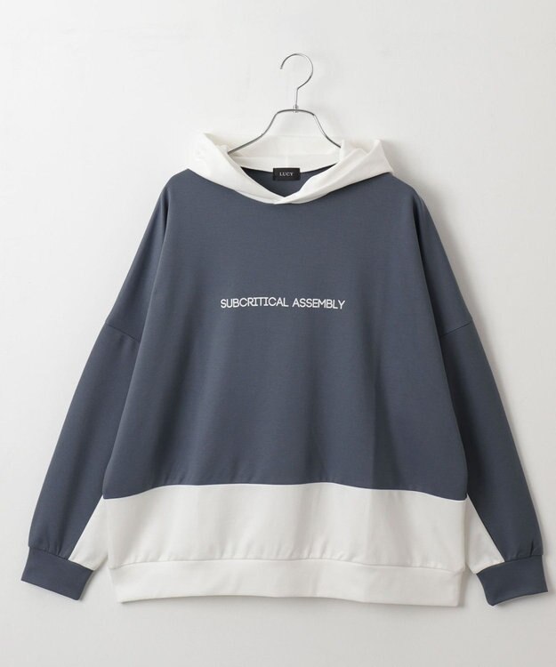 WEGO ドルマンポンチプルパーカー ブルー