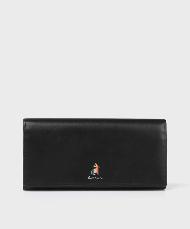 Paul Smith マーケトリーストライプラビット 長財布 ブラック