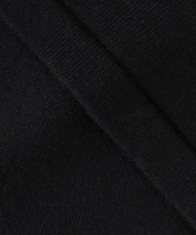 組曲 L フレアスリーブニットポロ ブラック系