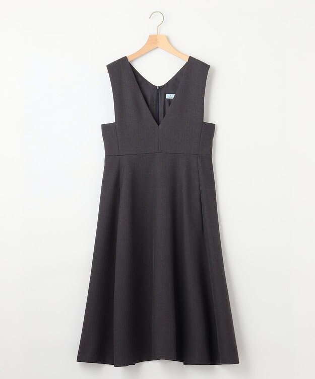 組曲 ウールライクスポンディッシュ ジャンパースカート ブラック系3