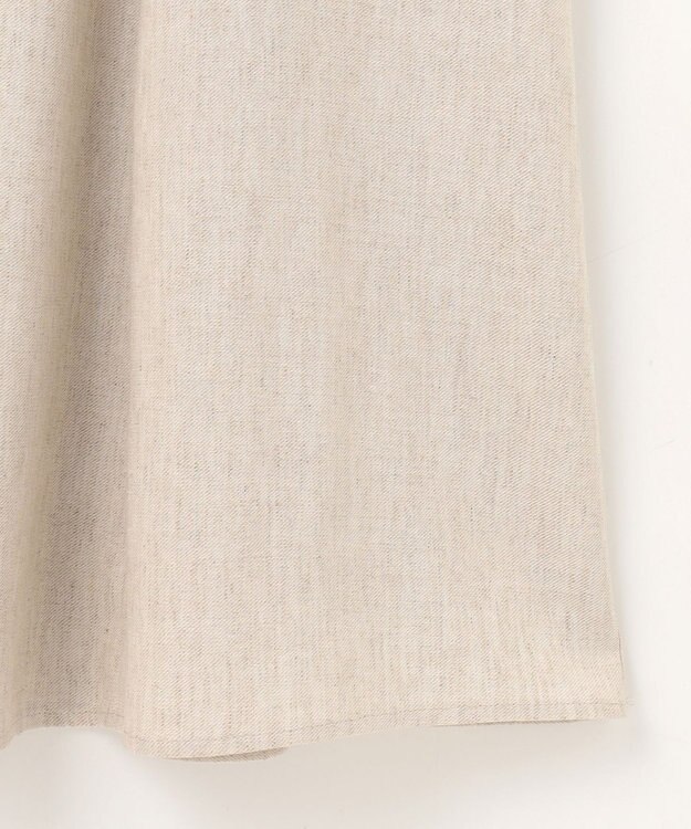 自由区 【カタログ掲載・接触冷感・UVカット・洗える】リネンミックスツィル ワンピース サンド