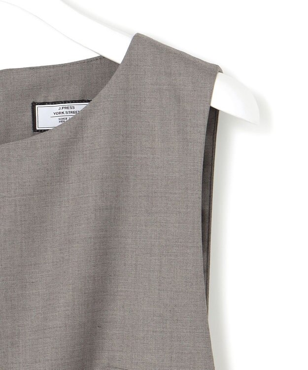 J.PRESS YORK STREET 【WOMEN】ポリエステルレーヨンツイル オールインワン ブラウン系