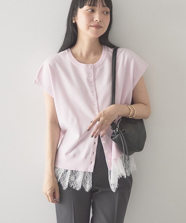 AMERICAN HOLIC 【前後2WAY】裾レースベスト Pink