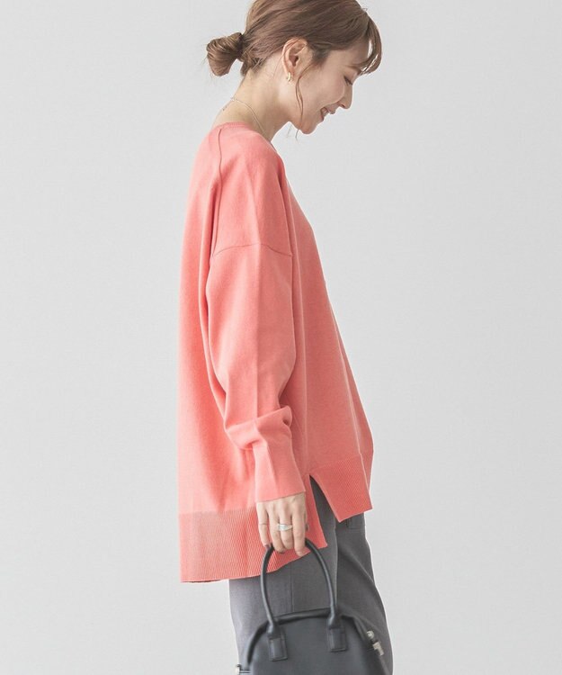 AMERICAN HOLIC 前振りロングニットプルオーバー Pink