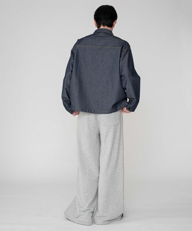 WEGO 【ユニセックス着用ITEM/MLサイズ展開】カラーステッチシャツジャケット ブルーその他