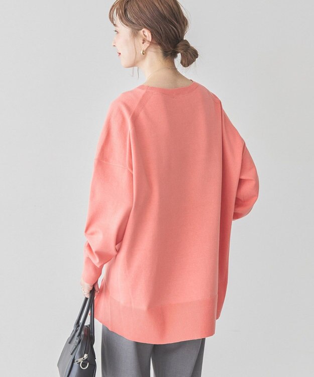 AMERICAN HOLIC 前振りロングニットプルオーバー Pink