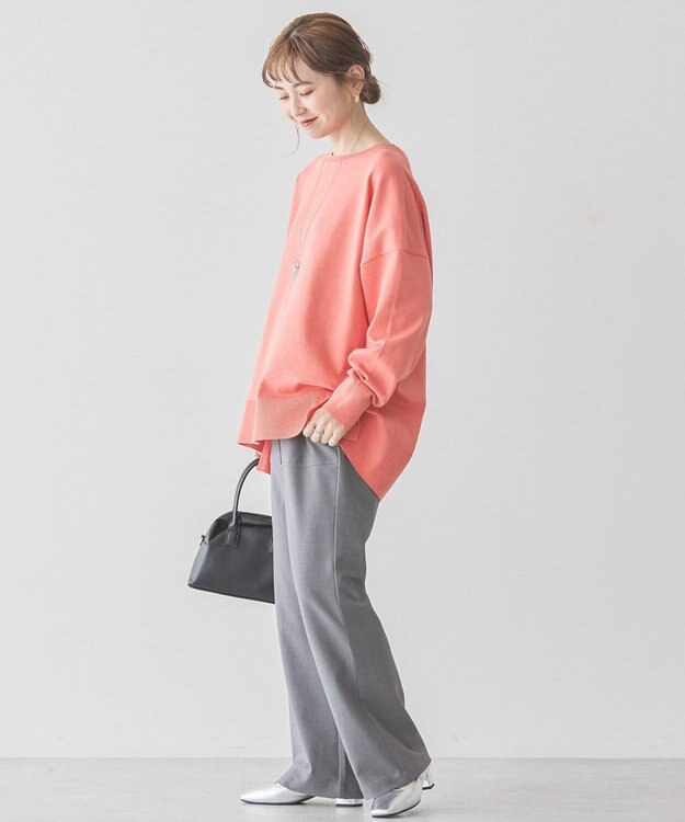 AMERICAN HOLIC 前振りロングニットプルオーバー Pink