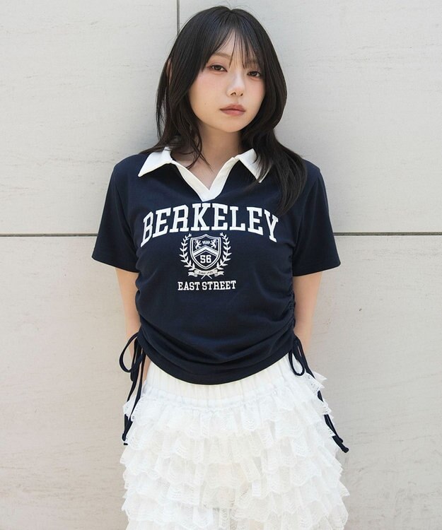 WEGO スキッパーサイドドロストT ネイビー