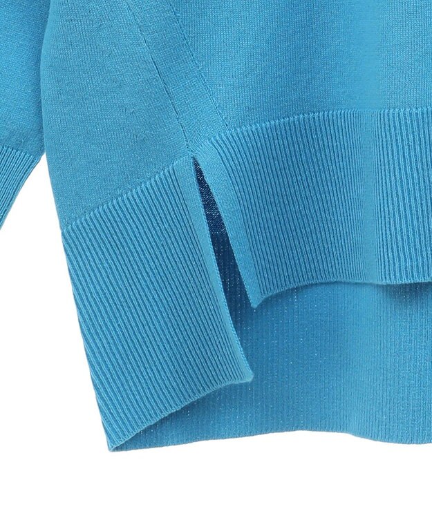 AMERICAN HOLIC 前振りロングニットプルオーバー Sax