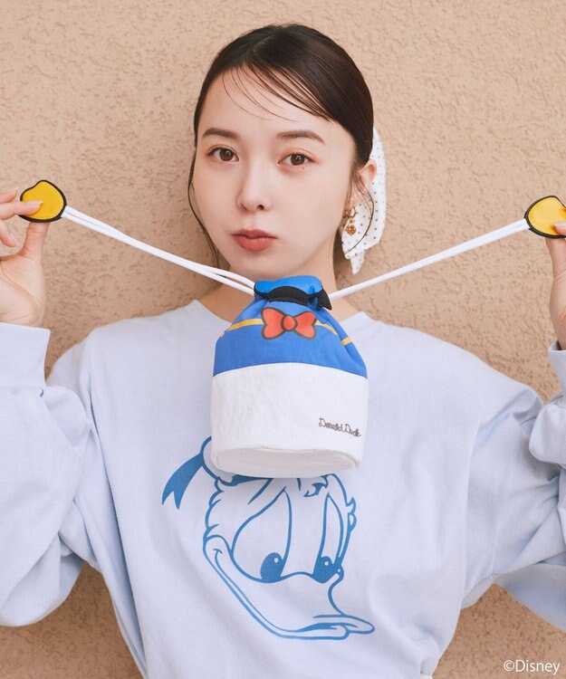 earth music&ecology 【予約】Disney/アソート巾着ポーチ ブルー