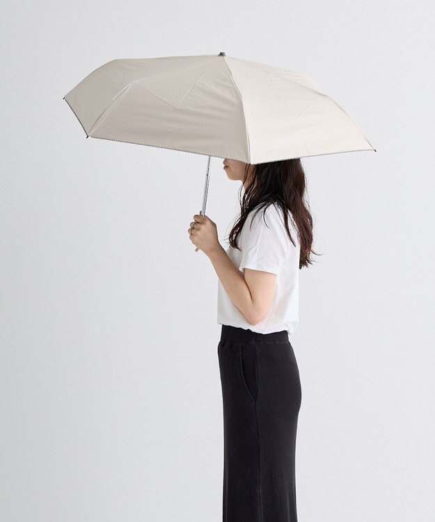 MOONBAT 晴雨兼用日傘 折りたたみ傘 シングルピコ／遮光 遮熱 UV ベージュ
