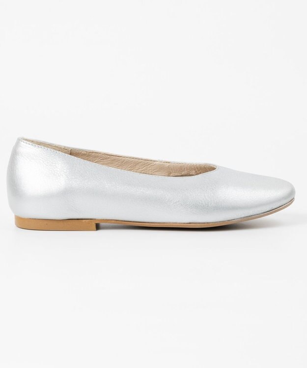 BONTRE 【BONTRE/ボントレ】ソフトフラットパンプス/02501-RS シルバー