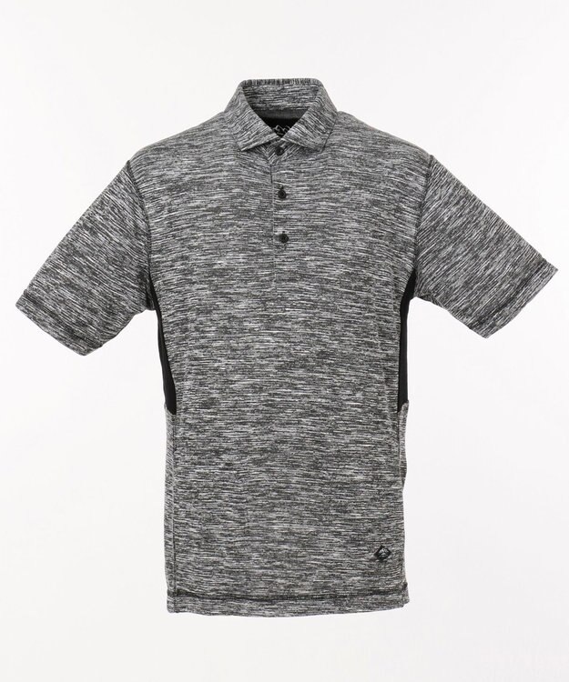 JOSEPH ABBOUD MOUNTAIN ランダムスラブリップル ポロシャツ グレー系