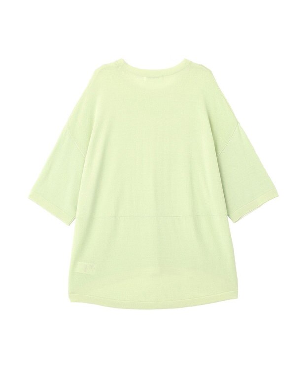 AMERICAN HOLIC 配色コクーンシルエットニット Light Green