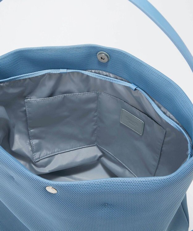 TOPKAPI 【Breath TOPKAPI】メッシュ 2way ビッグ ワンハンドル ショルダーバッグ ブルーグレー