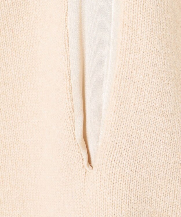 自由区 【カトリエムブーケ】Soyeux touche バックリボンプルオーバーニット エクリュ