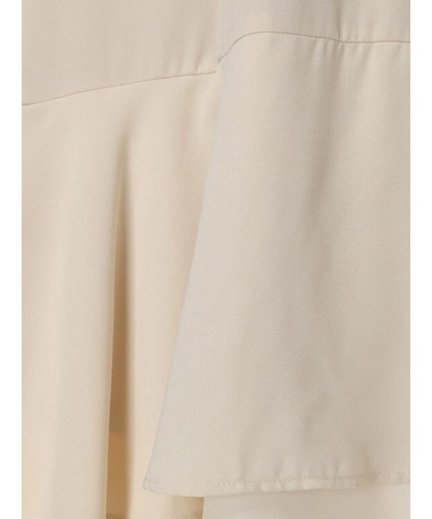 earth music&ecology バイカラーラッフルヘムスカート Beige