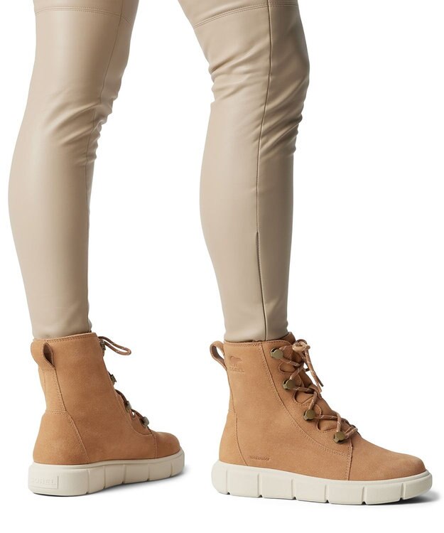 SOREL ソレルエクスプローラー3 ジョアンウォータープルーフ Tawny Buff, Chalk