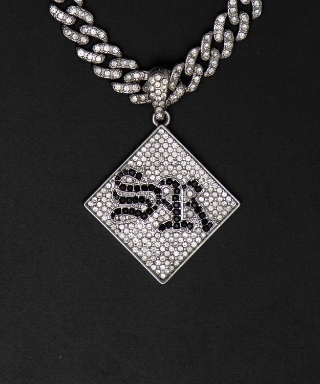 WEGO Mモチーフラインストーンネックレス 柄4