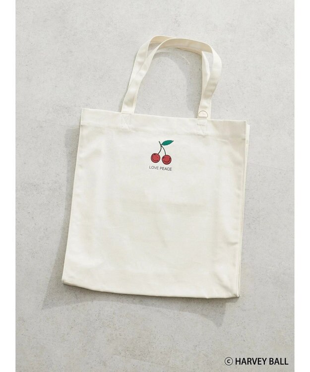 Green Parks Ｓｍｉｌｅｙ　Ｆａｃｅ／チェリープリントＢｉｇトートバック