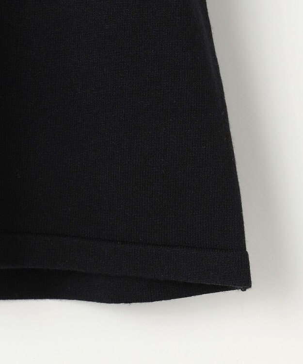 組曲 S フレアスリーブニットポロ ブラック系