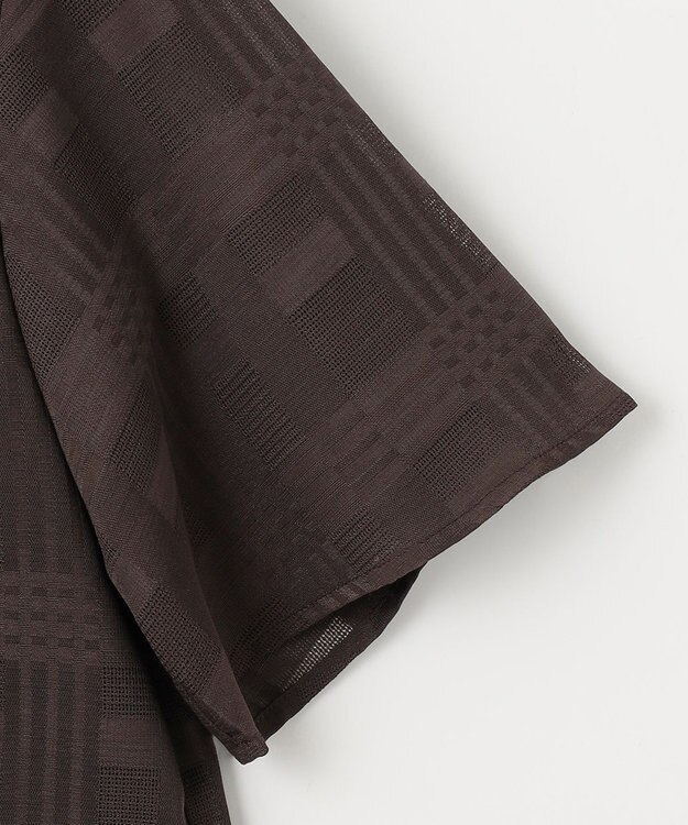 J.PRESS LADIES スラブカラミチェック カットソー ブラウン系