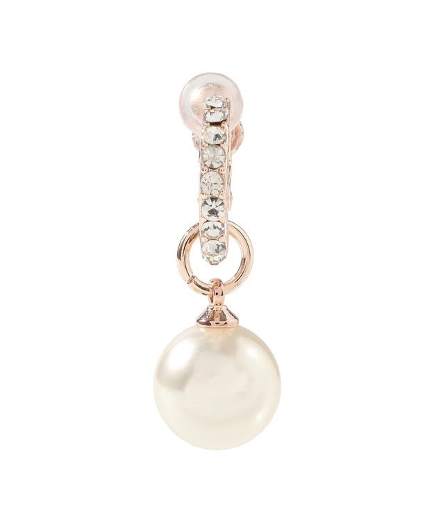 Maison de FLEUR ２Ｗａｙパールビジューイヤリング Pink Gold