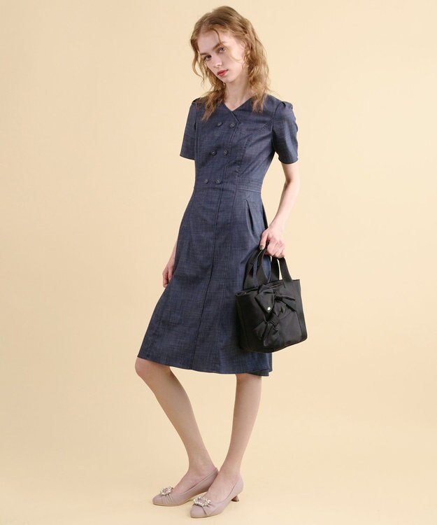 TOCCA 【大人百花掲載・撥水】T CADEAU TOTE トートバッグ ブラック系