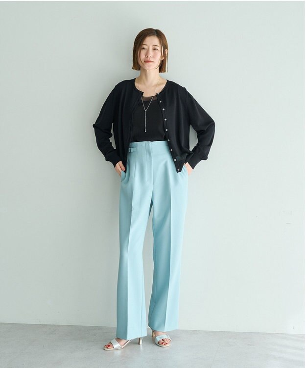 YECCA VECCA チュールMIXリブインナー Black