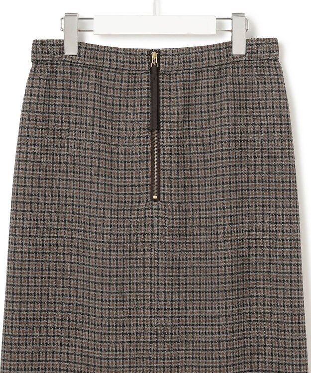 23区 S 【GLOW10月号掲載/洗える】ツイーディーカラーミックス  Iライン スカート ブラウンチェック