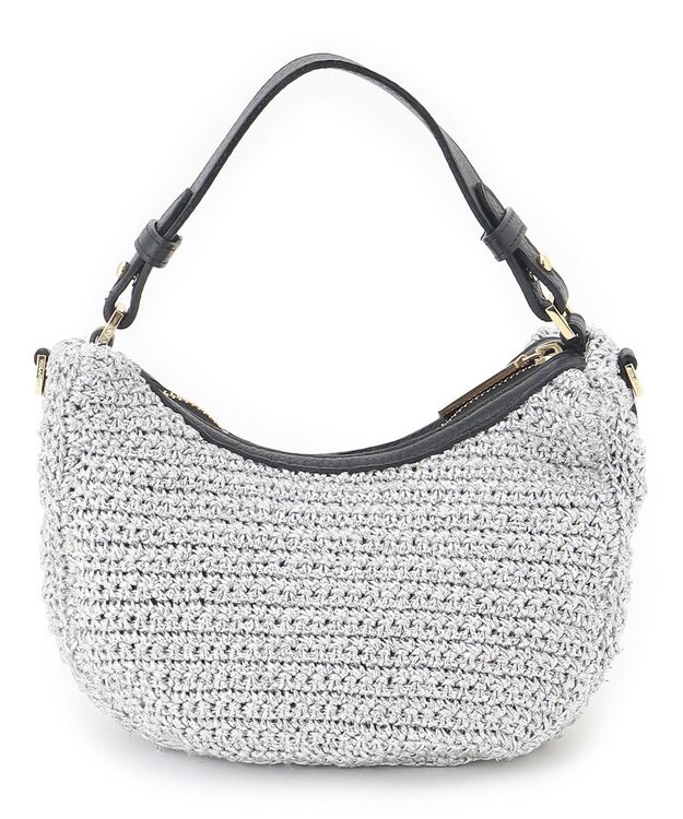 23区 VIOLAｄORO メタリック ミニ ショルダーバッグ シルバー系