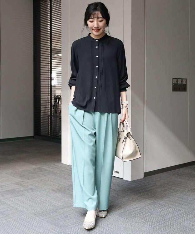 AMERICAN HOLIC サラックールタックブラウス Black