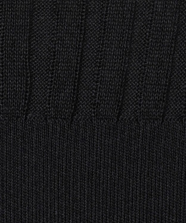 uncrave シアーニット コンビトップス ブラック