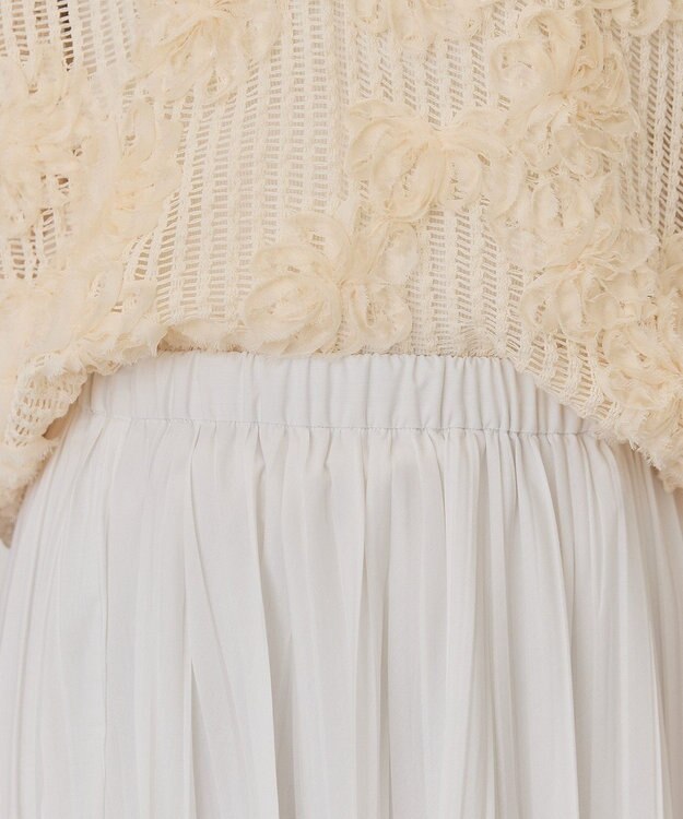 AMERICAN HOLIC 【選べる丈】シアープリーツスカート Off White