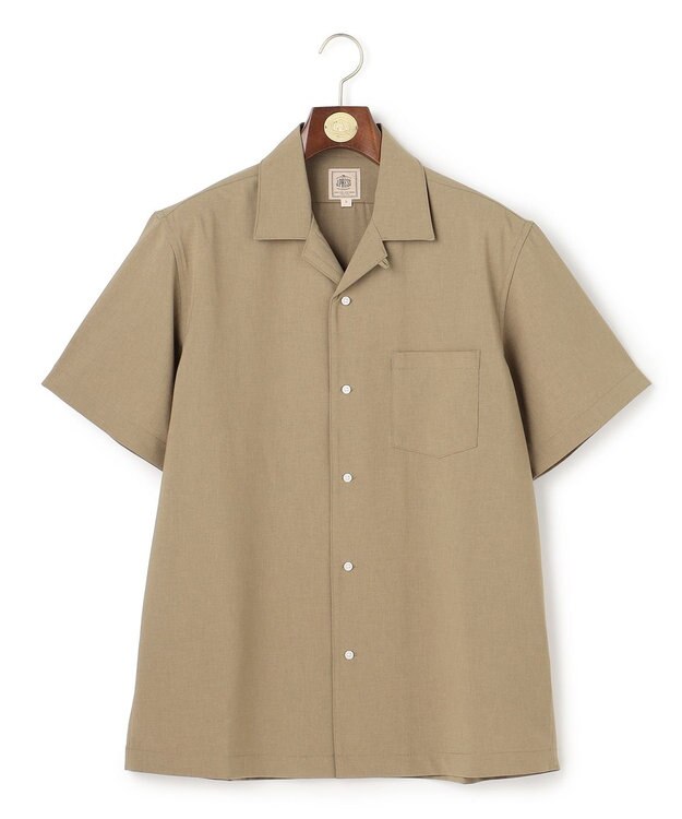 J.PRESS MEN 【WEB・一部店舗限定】リネンライク オープンカラーシャツ ベージュ系