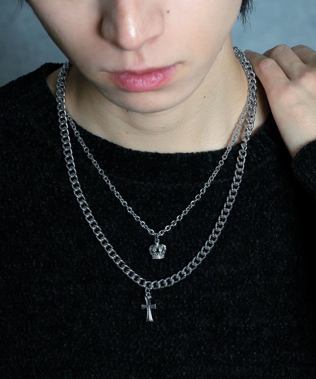 WEGO Mモチーフレイヤードネックレス 柄1