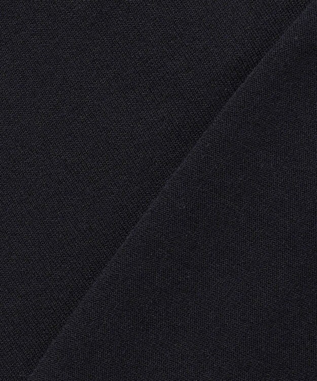 J.PRESS LADIES COOL MINT COTTON POLYESTER ヘンリーネック ニット プルオーバー ネイビー系