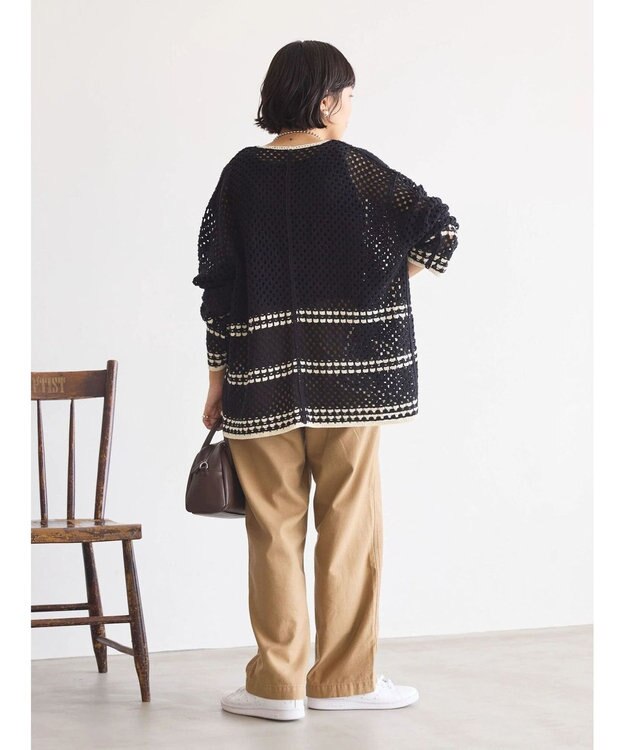 AMERICAN HOLIC クロシェカーディガン Black