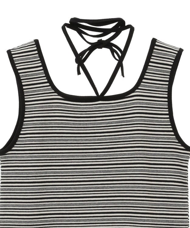 Green Parks チョーカー付きタンクトップ Border