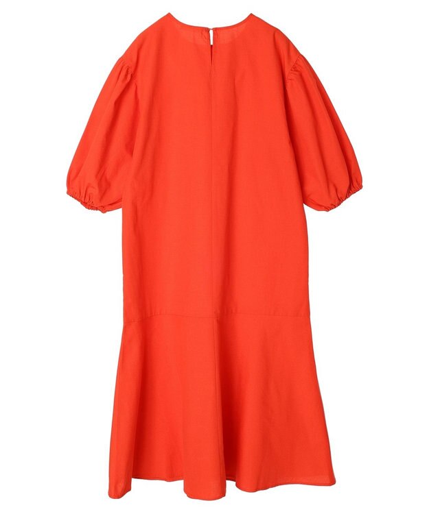 Green Parks 綿麻混マーメイドワンピース Red