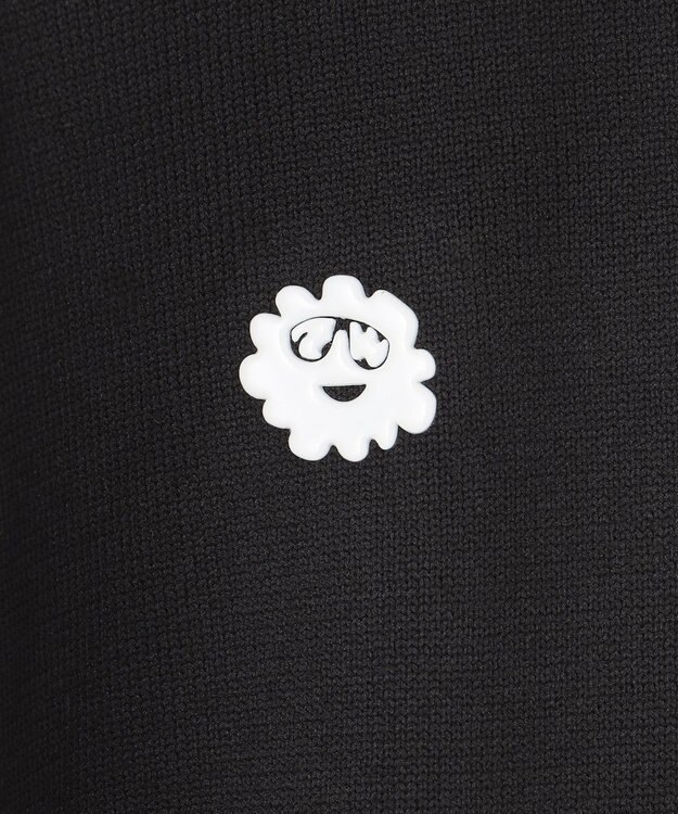 PW CIRCULUS 【WOMEN】バックメッシュ ニットベスト ゴルフウェア レディース ブラック系