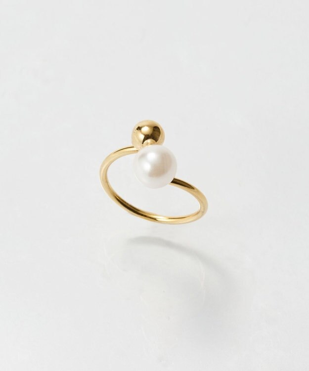 Phoebe 〈シリーズ累計販売10000点突破！〉メタル×パールフォークリング ホワイト