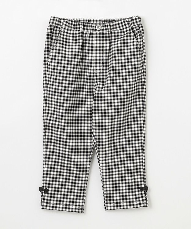 ANY KIDS ひんやりクール ギンガムパンツ ブラック×ギンガム
