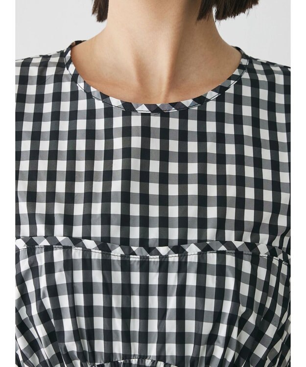 Green Parks コルセット風ミニワンピースⅡ Gingham Check