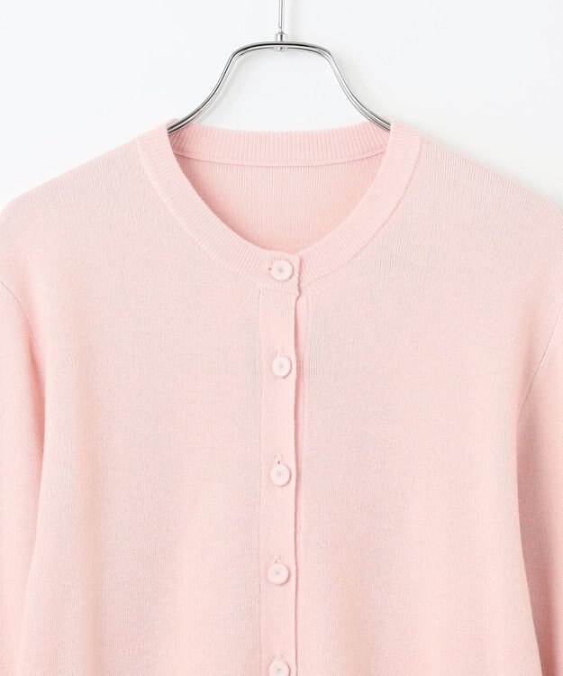 #Newans 【カシミヤ混】コンパクトニットカーディガン ピンク