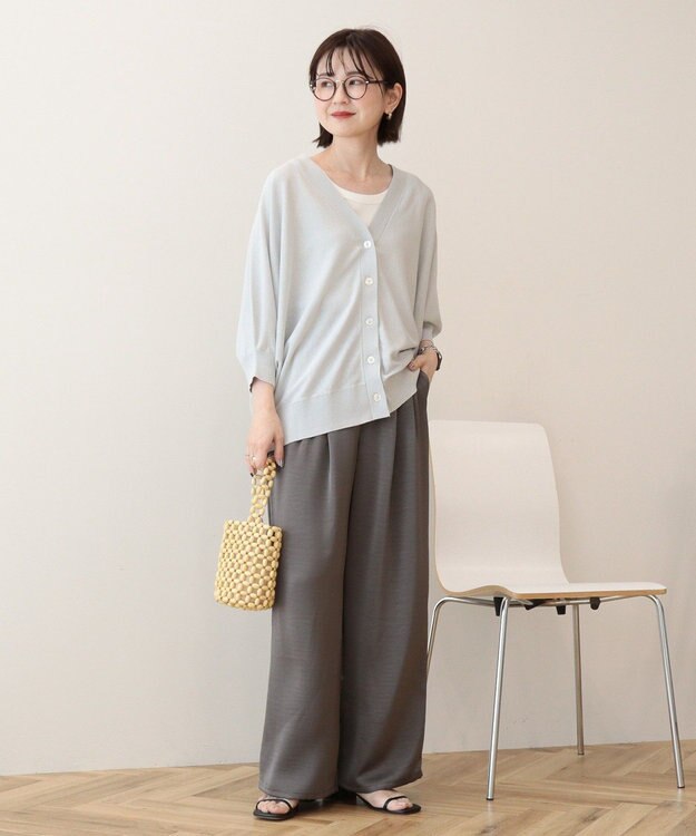 AMERICAN HOLIC 【先行予約】【WEB限定】UVカットドルマンカーディガン Light Gray