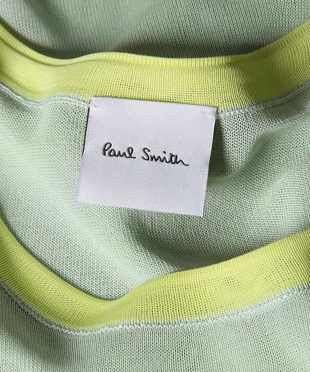 Paul Smith シアーレイヤード 半袖ニット ライトイエロー