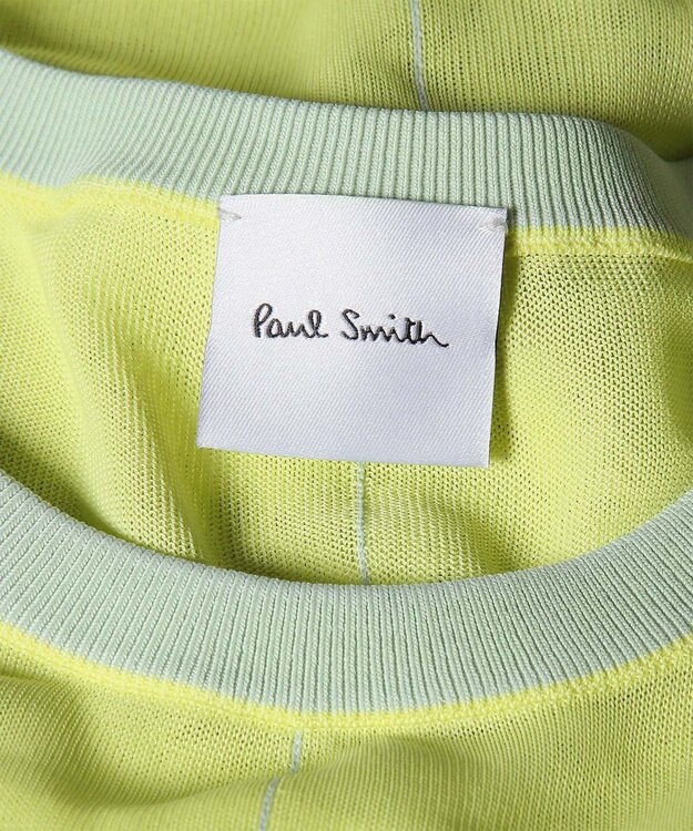 Paul Smith シアーレイヤード 半袖ニット ライトイエロー
