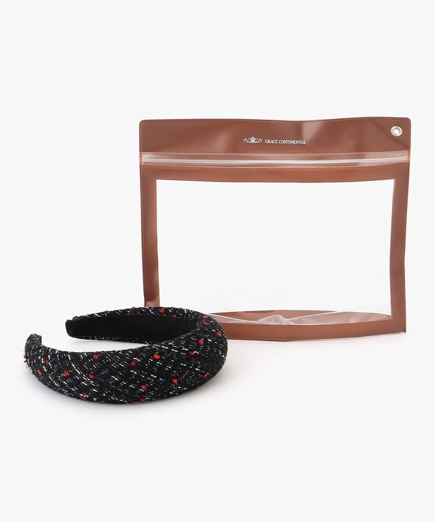 GRACE CONTINENTAL Fabricカチューシャ グレー